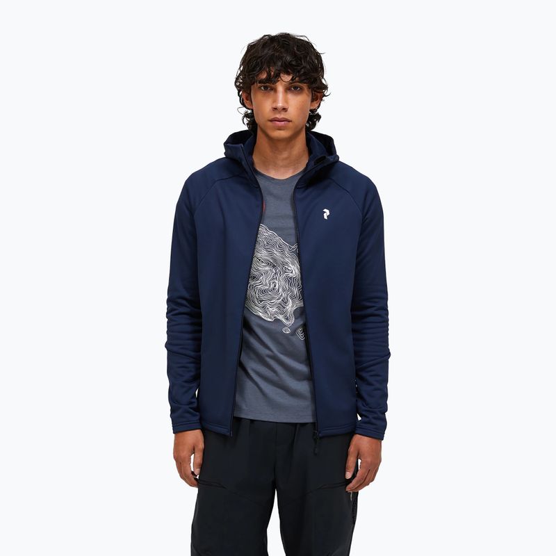 Bluză pentru bărbați Peak Performance Rider Essentials Zip Hood blue shadow/blue shadow 4