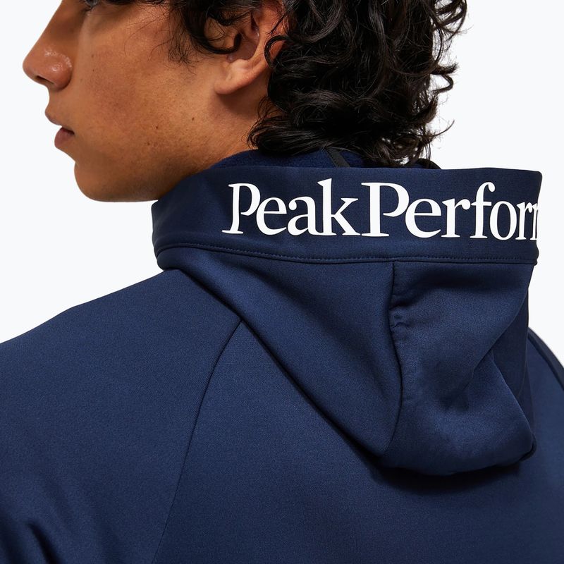 Bluză pentru bărbați Peak Performance Rider Essentials Zip Hood blue shadow/blue shadow 5