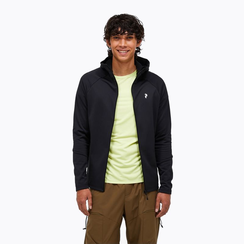 Bluză pentru bărbați Peak Performance Rider Essentials Zip Hood black/black 4