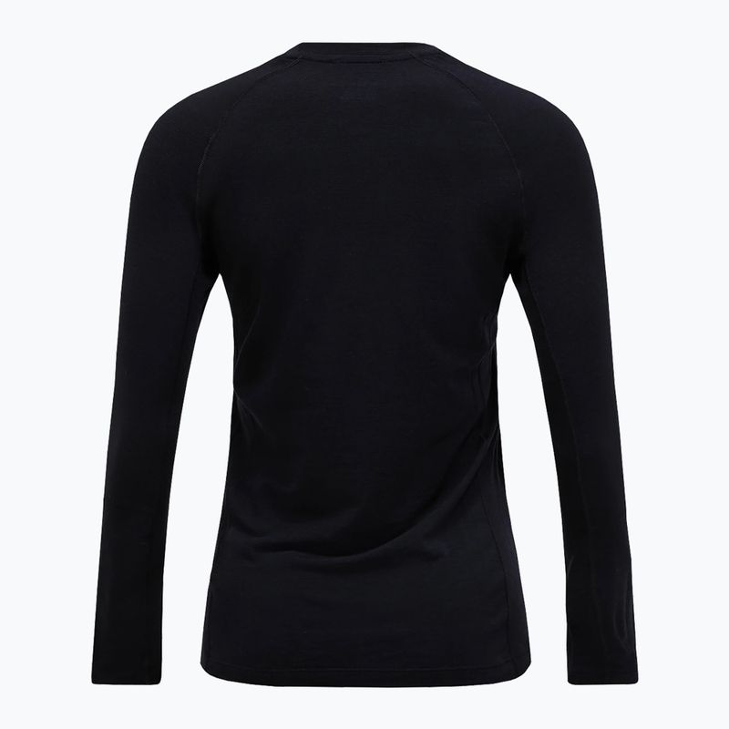 Bluză termică damă Peak Performance Magic Crew Wool-Blend Baselayer black/black 4