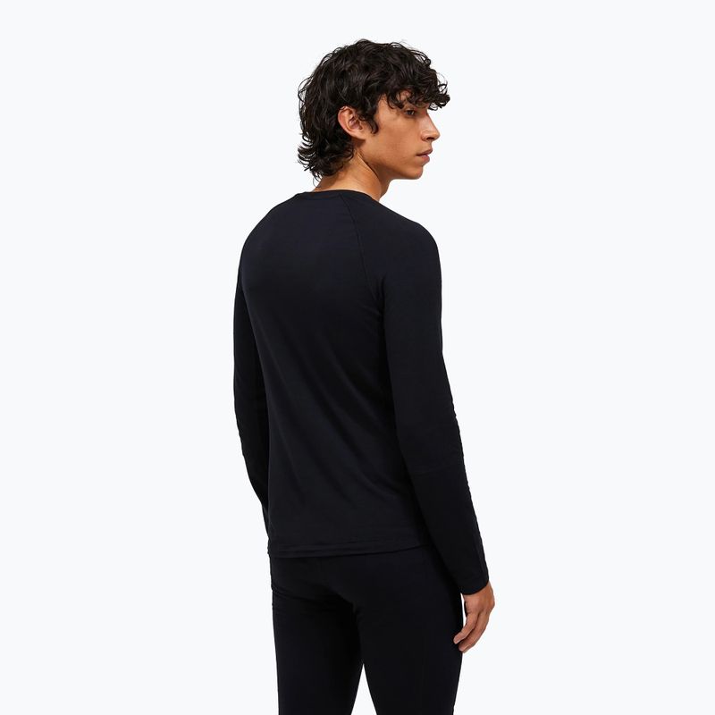 Longsleeve termoactivi pentru bărbați Peak Performance Magic Crew Wool-Blend Baselayer black/black 2