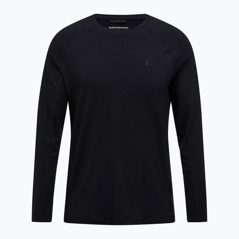 Longsleeve termoactivi pentru bărbați Peak Performance Magic Crew Wool-Blend Baselayer black/black 3