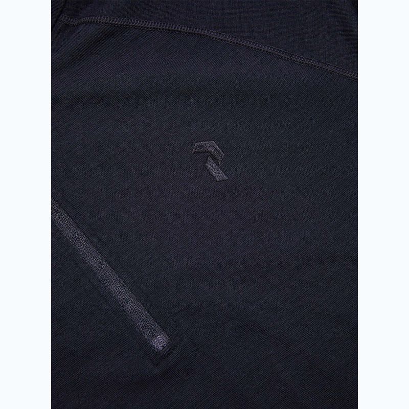 Bluză termoactivă pentru bărbați Peak Performance Magic Half Zip Wool-Blend Baselayer black/black 6