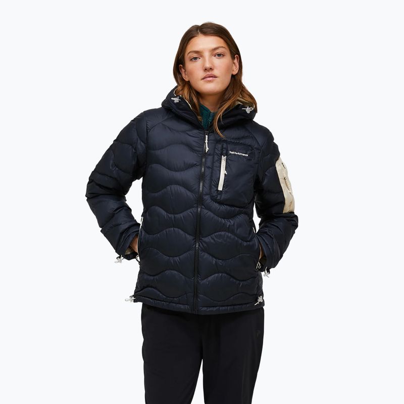 Geacă cu puf pentru femei Peak Performance Helium Utility Down black/sand fog