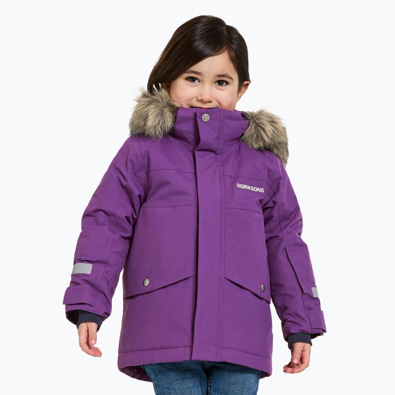 Geacă de iarnă pentru copii Didriksons Bjärven Parka royal purple