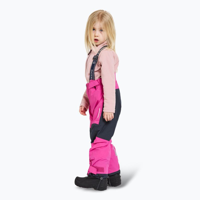 Pantaloni de schi pentru copii Didriksons Idre plastic pink 3