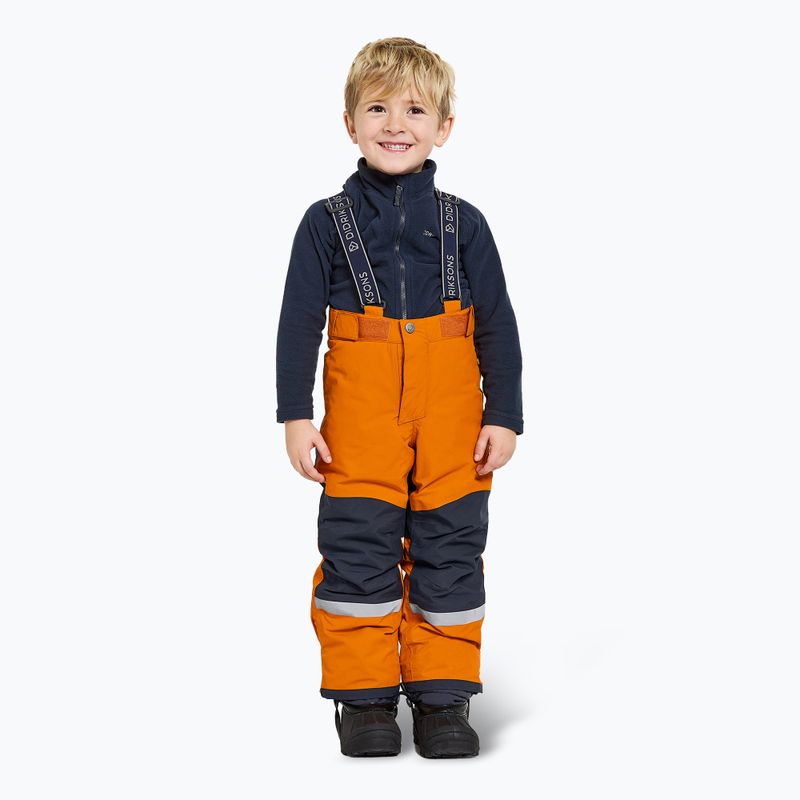 Pantaloni de schi pentru copii Didriksons Idre orange jam