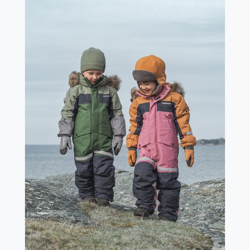 Costum de schi pentru copii Didriksons Bjärven Cover light moss 16