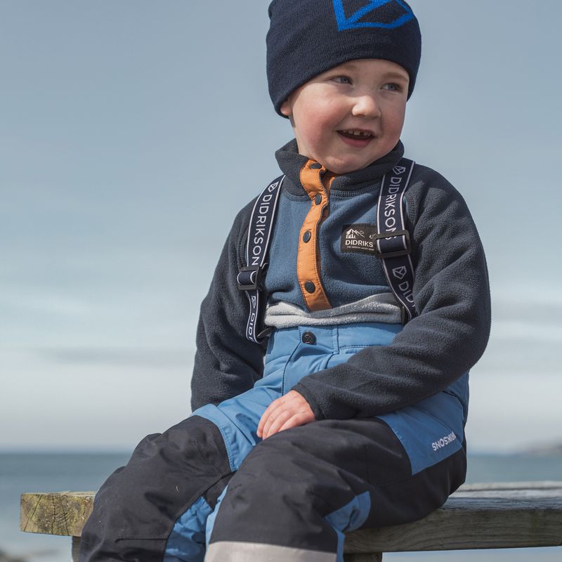 Bluză pentru copii Didriksons Monte Half Button cloud blue 9