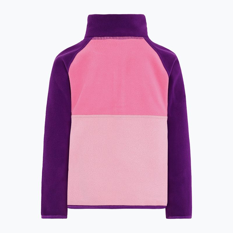 Bluză pentru copii Didriksons Monte Half Button light heather pink 9