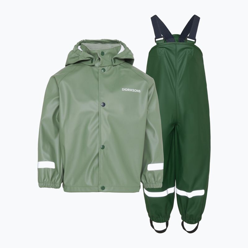 Set împotriva ploii pentru copii Didriksons Slaskeman light moss