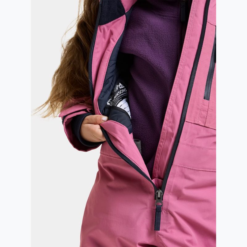 Combinezon de schi pentru copii Didriksons Falken K Coverall 2 heather pink 5
