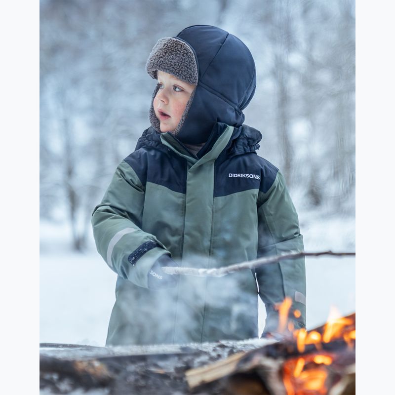 Set de schi pentru copii Didriksons Skare 2 dark moss 14
