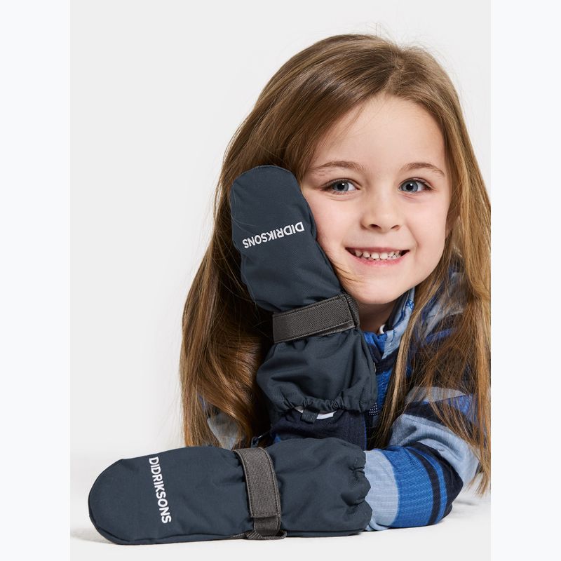 Mănuși de schi pentru copii Didriksons Biggles Zip Mitten 9 navy 2