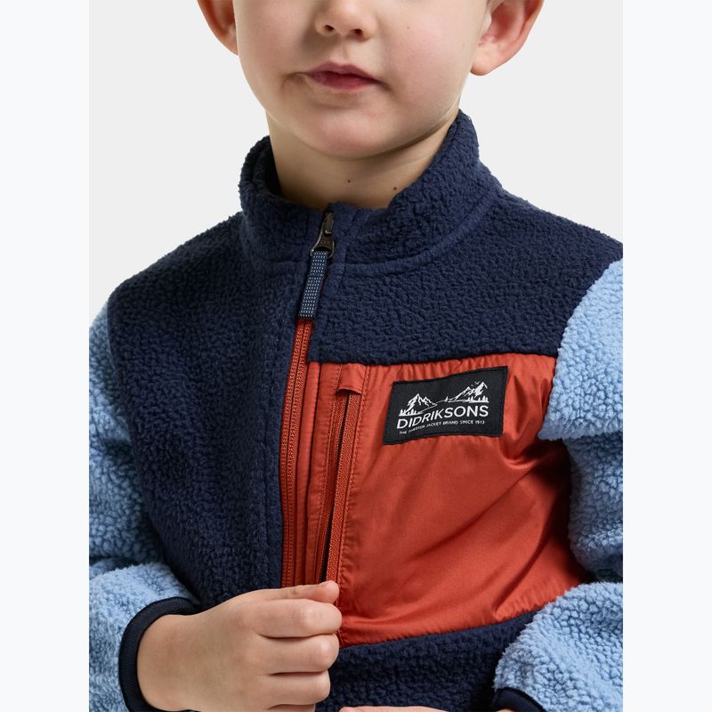 Bluză fleece pentru copii Didriksons Anten 2 Fz winter blue 8