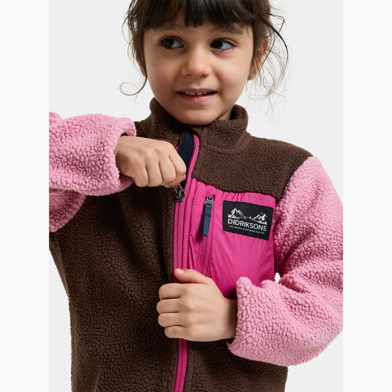 Bluză fleece pentru copii Didriksons Antenna 2 Fz oyster pink 8