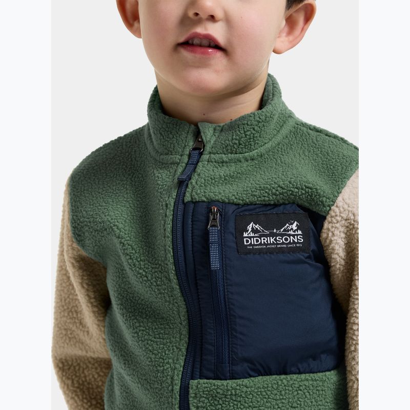 Bluză fleece pentru copii Didriksons Anten 2 Fz beach beige 7