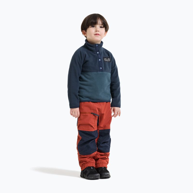 Bluză fleece pentru copii Didriksons Monte 6 Half Button mountain blue 4