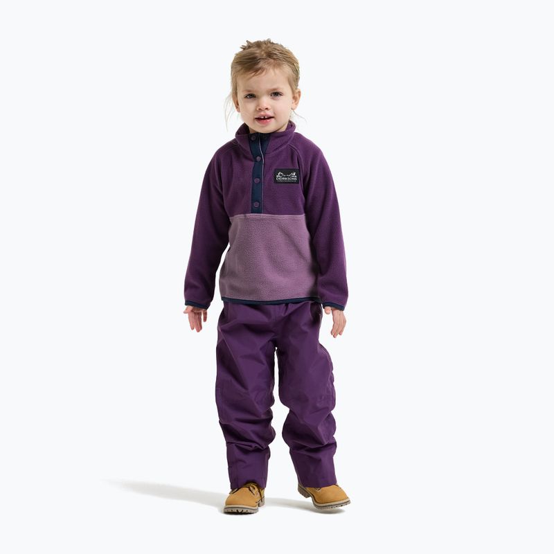 Bluză fleece pentru copii Didriksons Monte 6 Half Button northern purple 4