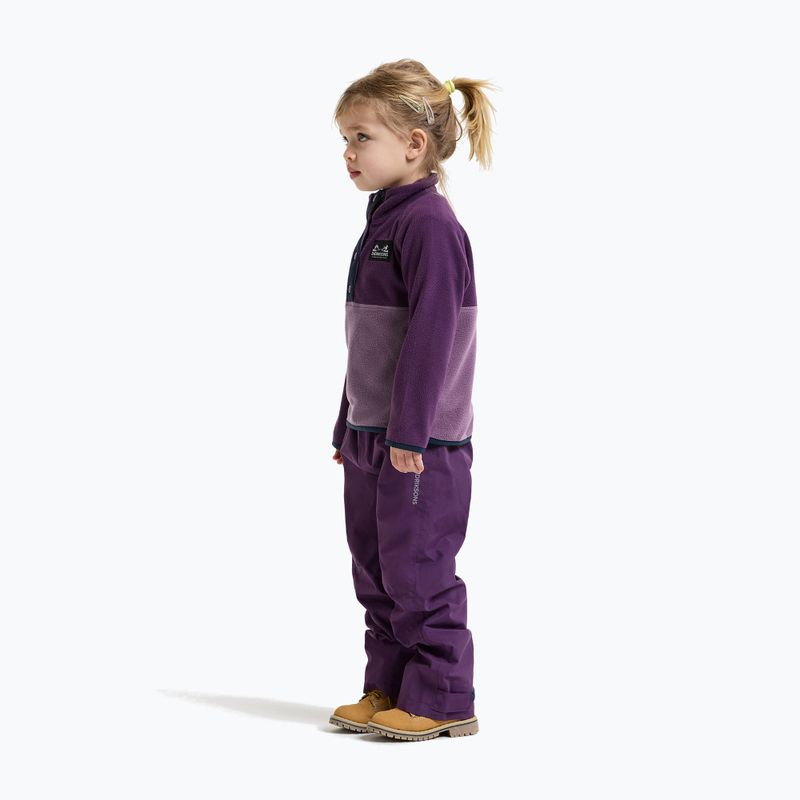 Bluză fleece pentru copii Didriksons Monte 6 Half Button northern purple 6