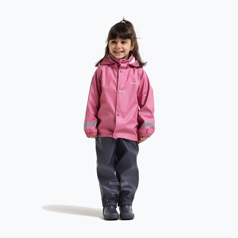 Set de ploaie pentru copii Didriksons Slaskeman 4 heather pink 3