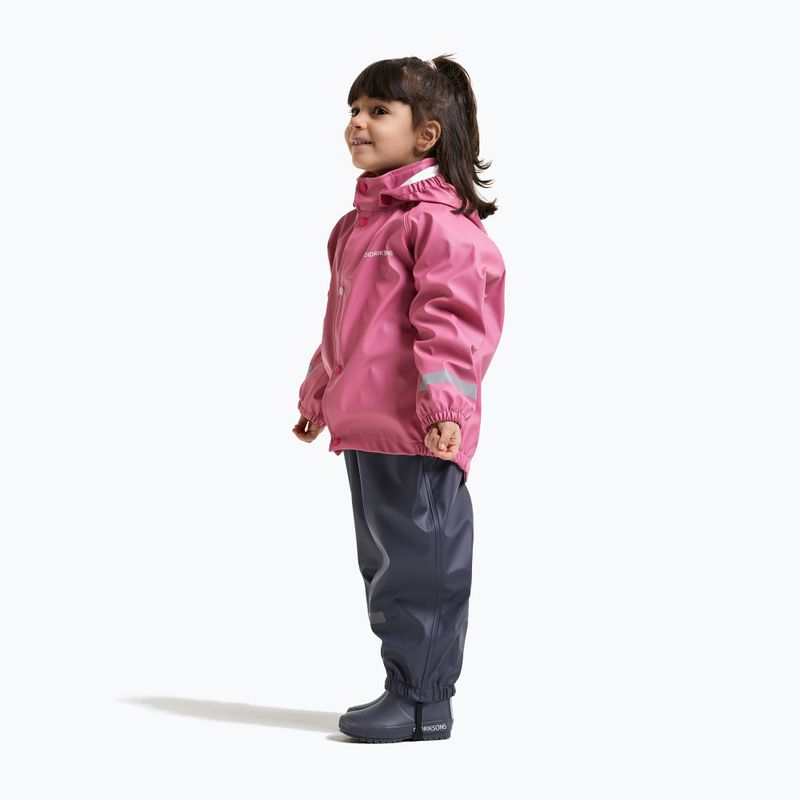 Set de ploaie pentru copii Didriksons Slaskeman 4 heather pink 5