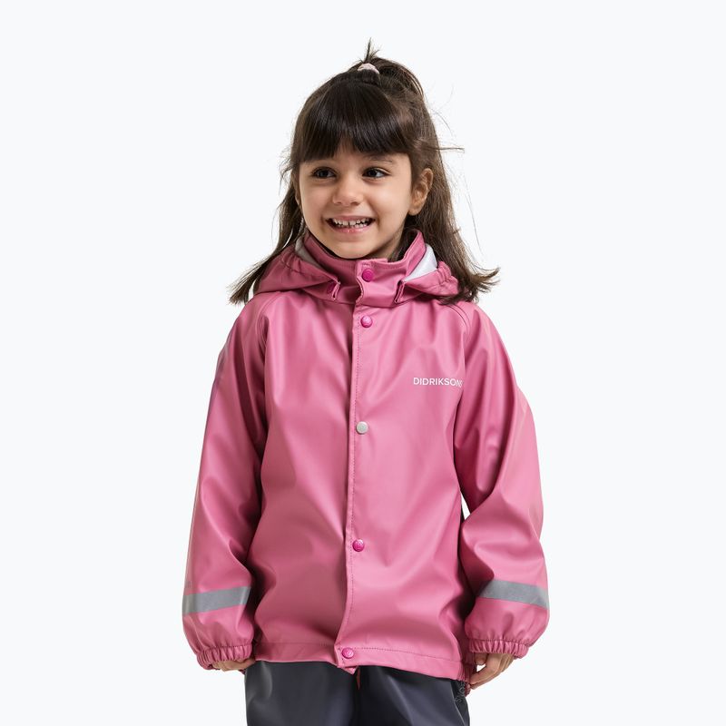 Set de ploaie pentru copii Didriksons Slaskeman 4 heather pink 7