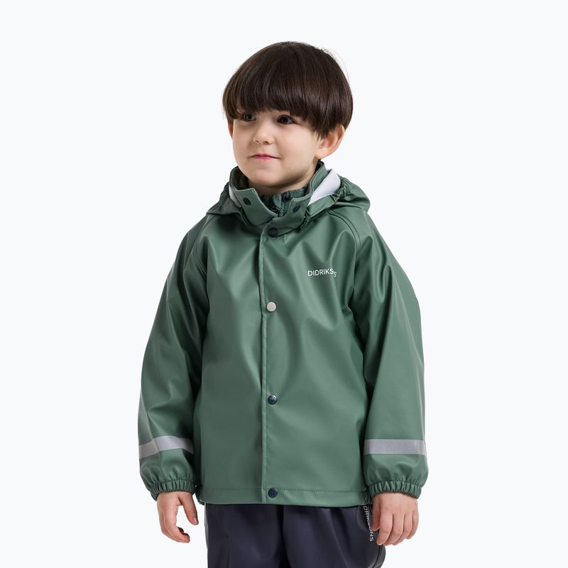 Set de ploaie pentru copii Didriksons Slaskeman 4 dark moss 6