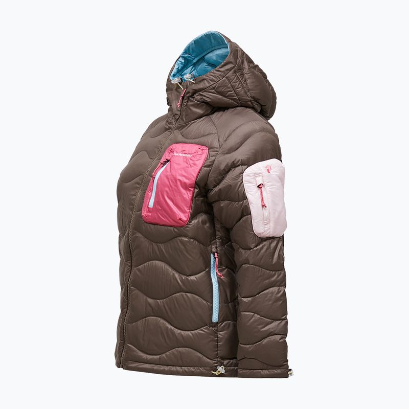 Geacă cu puf pentru femei Peak Performance Helium Utility Down terrain tan/mountain blush 9