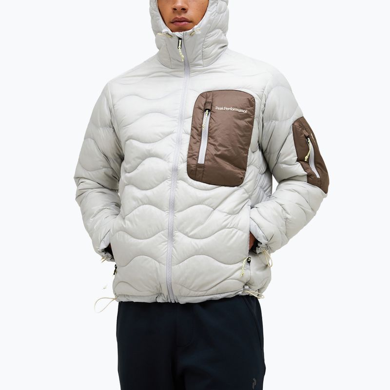 Geacă cu puf pentru bărbați Peak Performance Helium Utility Down Hood Antarctica/Desert Terrain 4