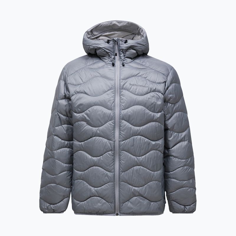Geacă cu puf pentru bărbați Peak Performance Helium Down Hood lt grey/antarctica 5