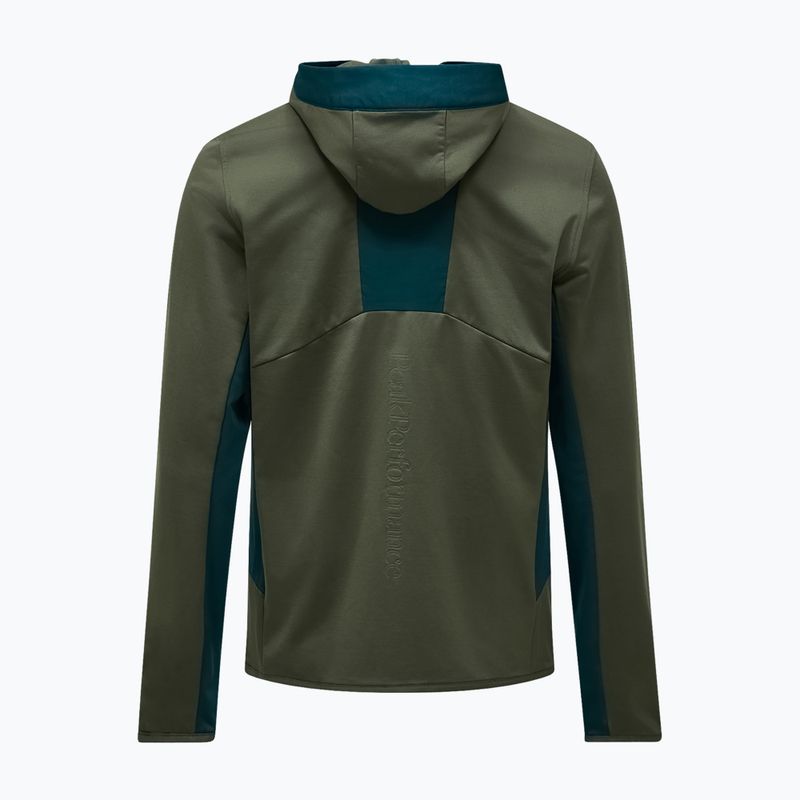 Bluză pentru bărbați Peak Performance Utility Light Zip pine needle/ponderosa pine 4
