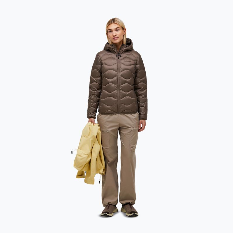 Geacă cu puf pentru femei Peak Performance Helium Down Hood terrain tan 2