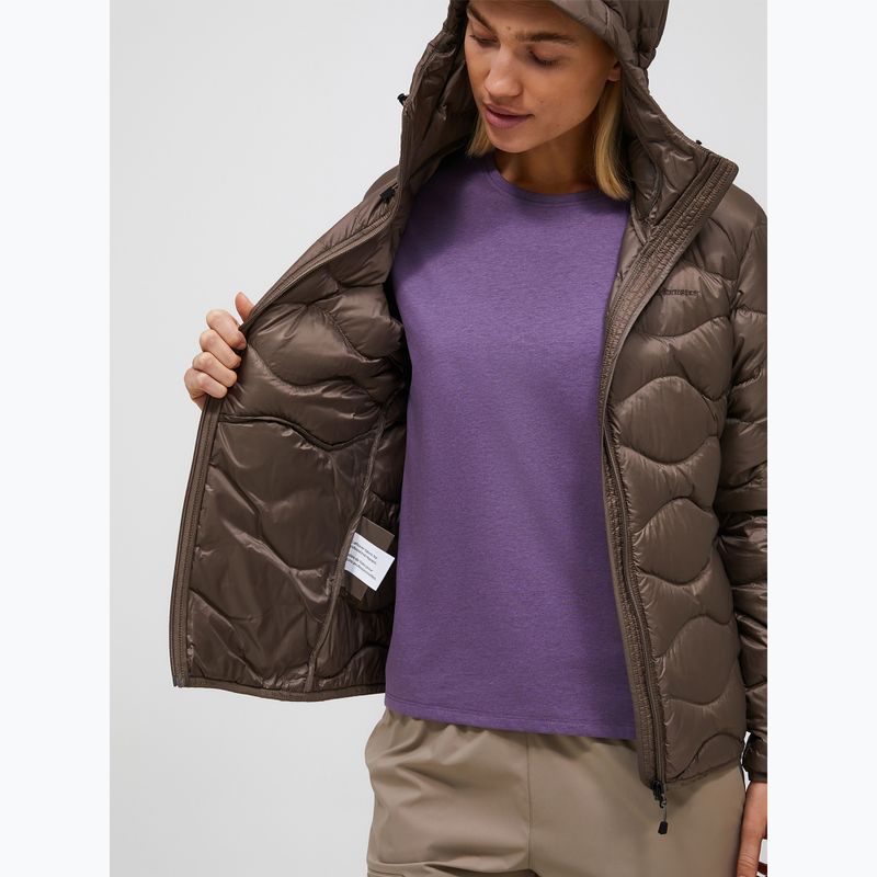 Geacă cu puf pentru femei Peak Performance Helium Down Hood terrain tan 4