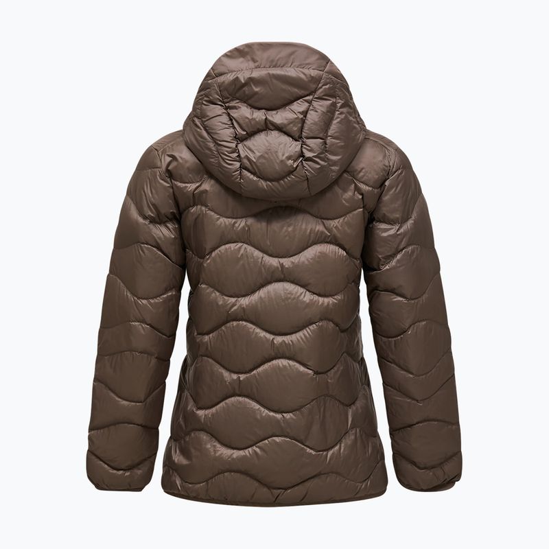 Geacă cu puf pentru femei Peak Performance Helium Down Hood terrain tan 7