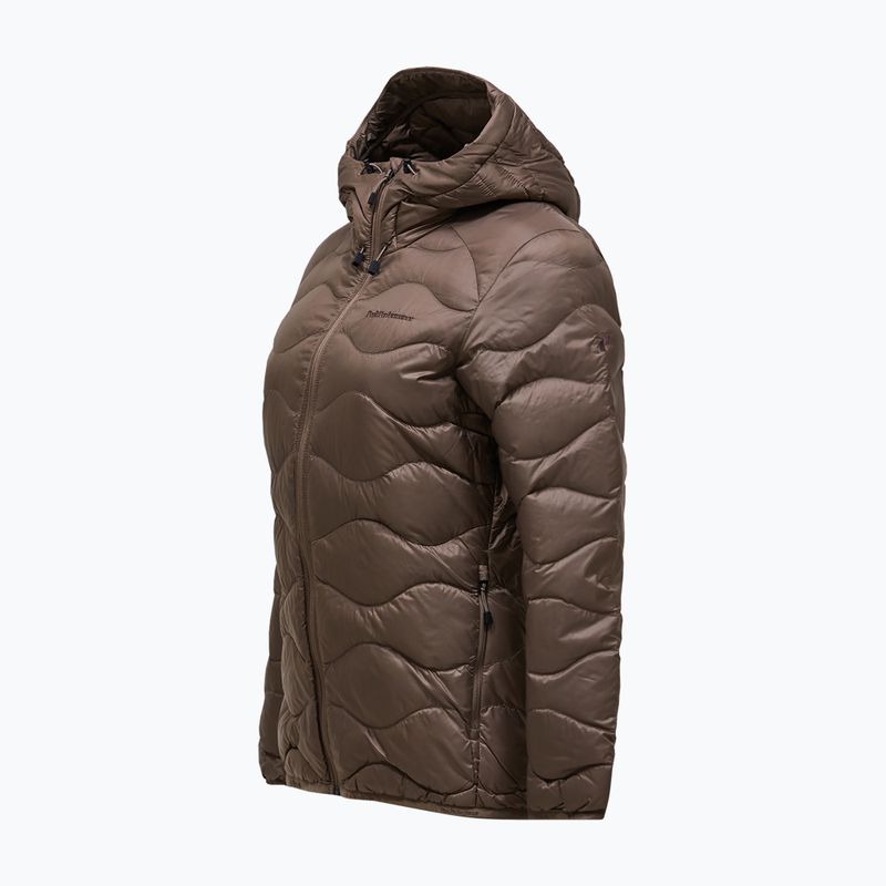 Geacă cu puf pentru femei Peak Performance Helium Down Hood terrain tan 8