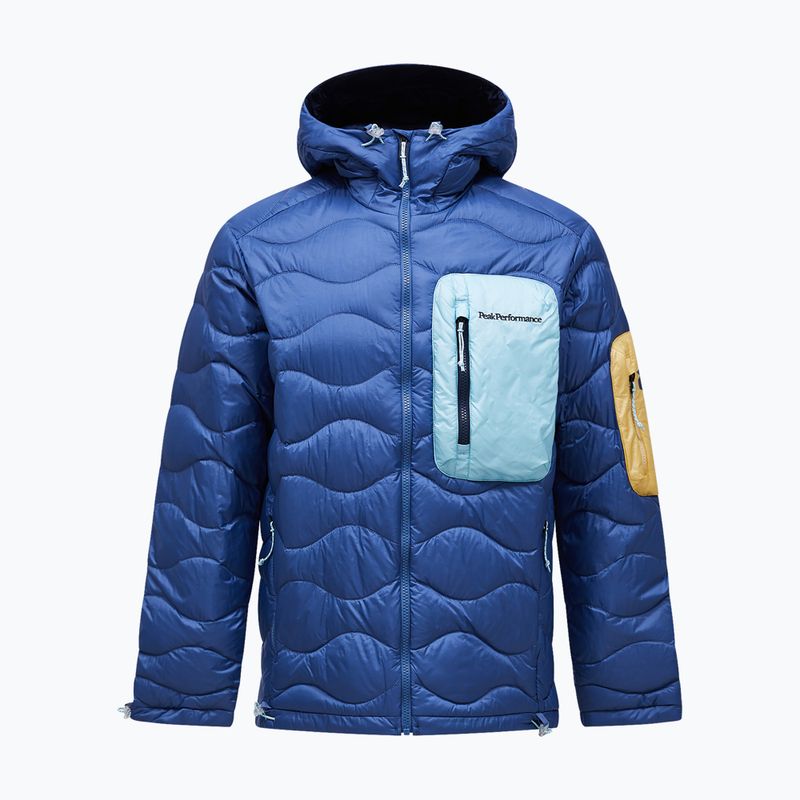 Geacă cu puf pentru bărbați Peak Performance Helium Utility Down Hood Summit Sky/Snowmelt 7