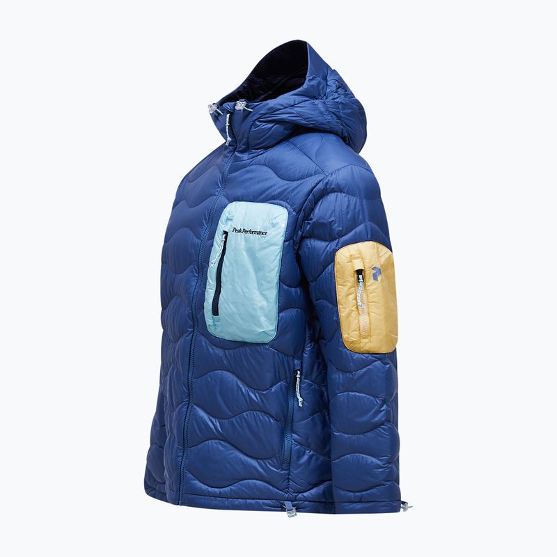 Geacă cu puf pentru bărbați Peak Performance Helium Utility Down Hood Summit Sky/Snowmelt 9