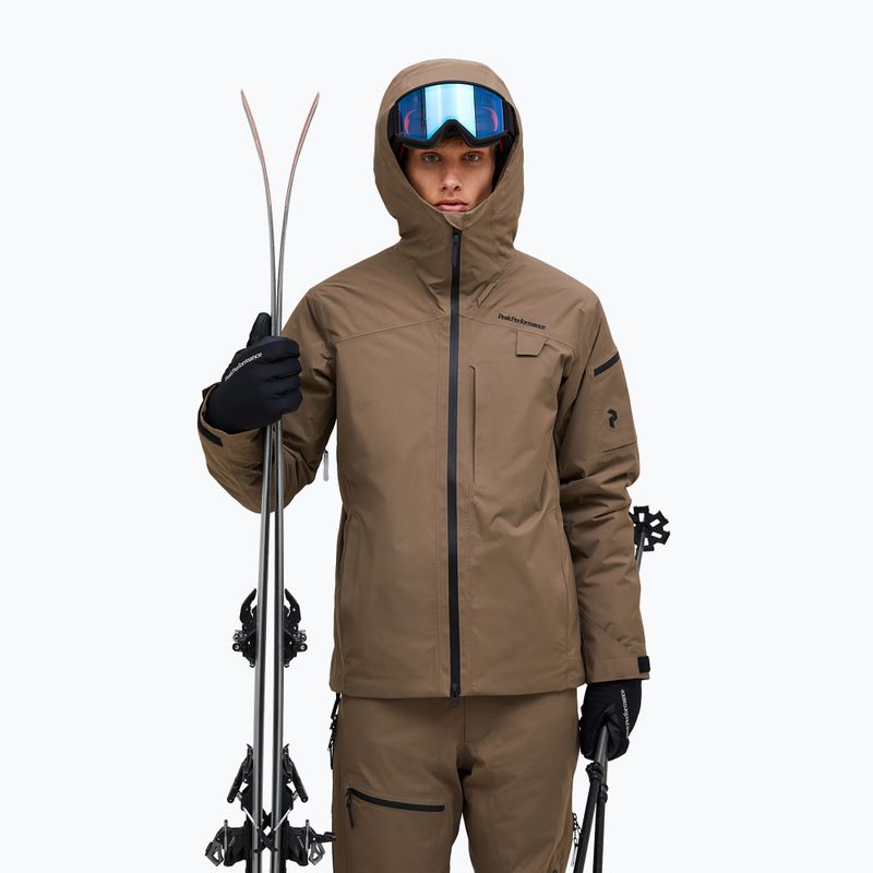 Geacă pentru bărbați Peak Performance Alpine GTX 2L Insulated Shell terrain tan