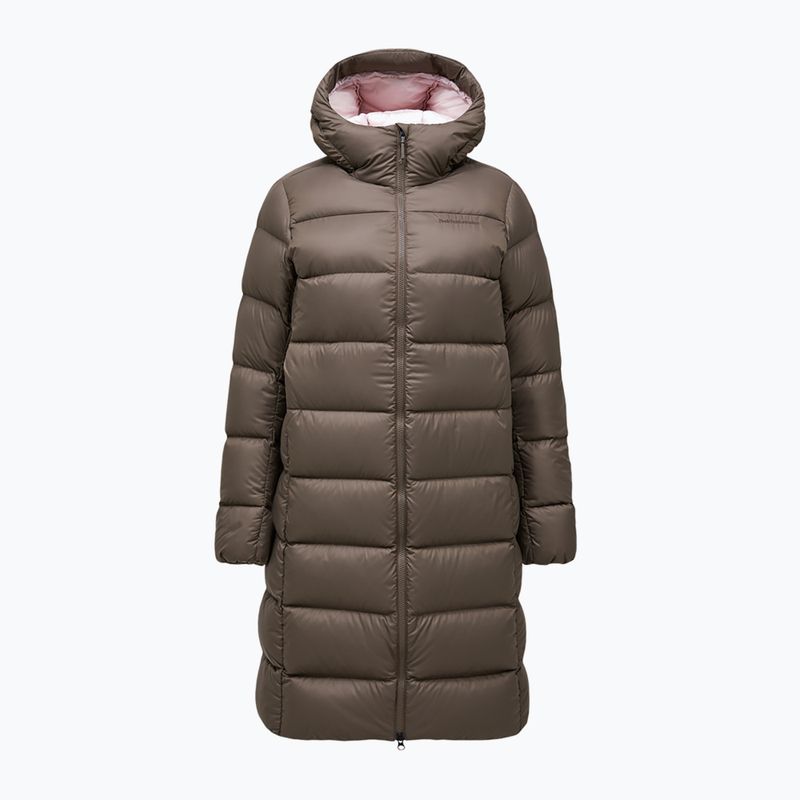 Palton cu puf pentru femei Peak Performance Frost Down Coat terrain tan