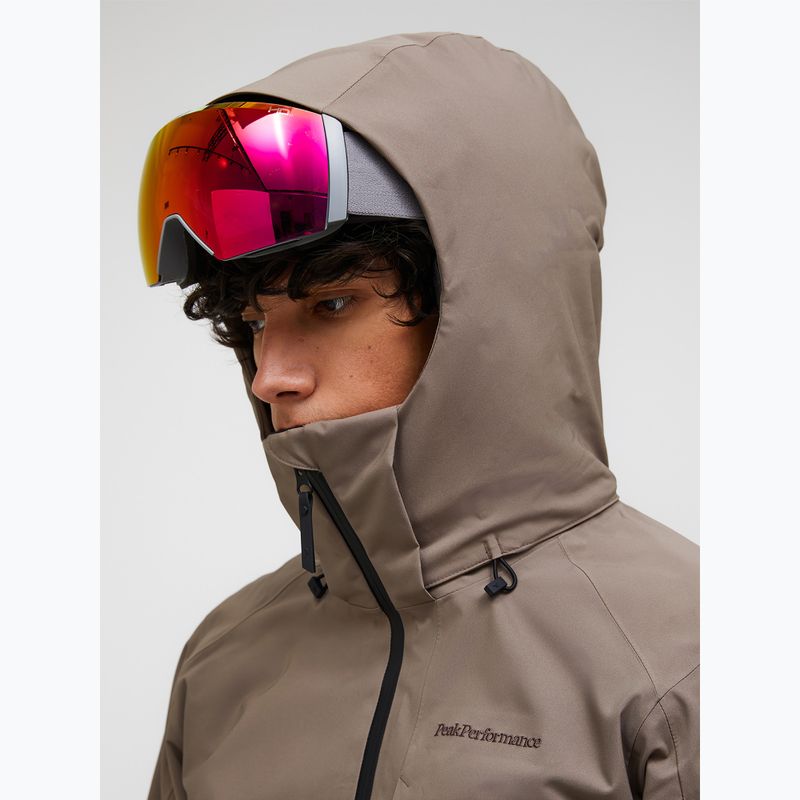 Geacă de schi pentru bărbați Peak Performance Maroon Insulated terrain tan 4