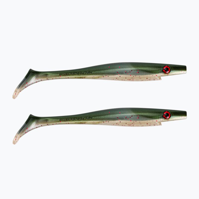 Strike Pro Pig Shad Jr momeală de cauciuc 2 buc. verde TEV-SP172C-104