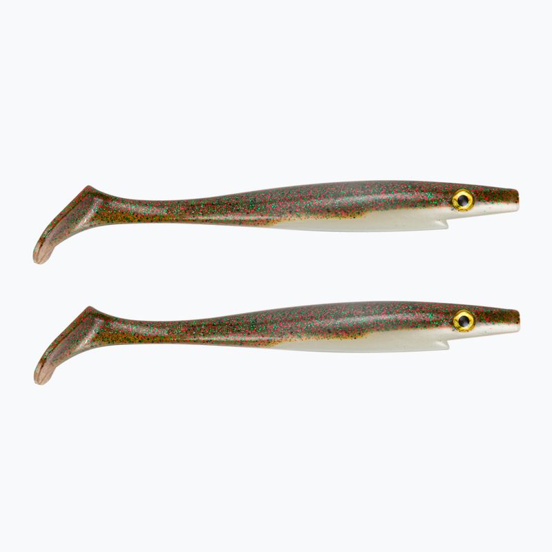 Strike Pro Pig Shad Jr 2 bucăți de momeală din cauciuc auriu TEV-SP172C-108