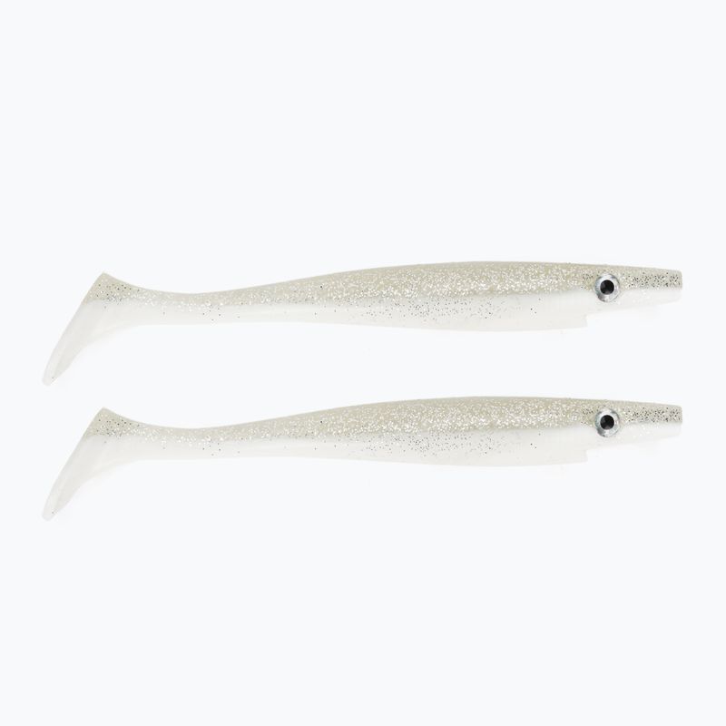 Strike Pro Pig Shad Jr momeală de cauciuc 2 buc argint TEV-SP172C-C014