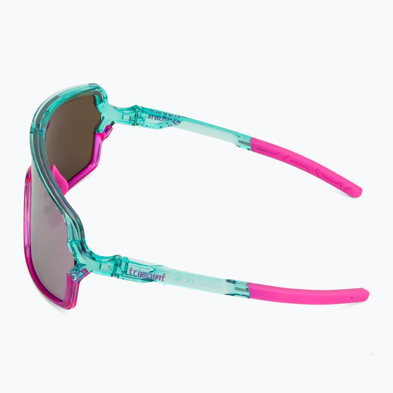 Ochelari de soare Tripoint 008 Lake Prespa X crystal neon turquoise/brown/pink multi 4