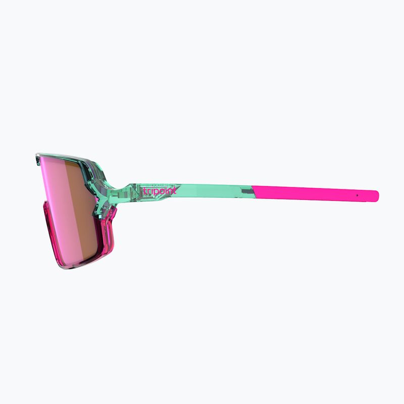Ochelari de soare Tripoint 008 Lake Prespa X crystal neon turquoise/brown/pink multi 5