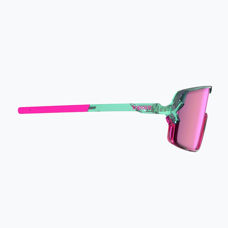 Ochelari de soare Tripoint 008 Lake Prespa Small X crystal neon turquoise/brown/pink multi 4