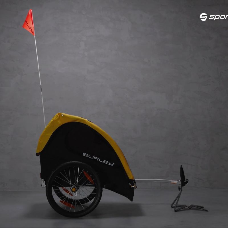 Cărucior de bicicletă pentru copii Burley Bee Single, negru, BU-946206 17