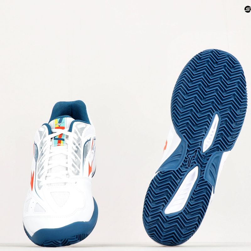 Pantofi de tenis pentru bărbați Mizuno Breakshot 3 CC alb 61GC2125 10