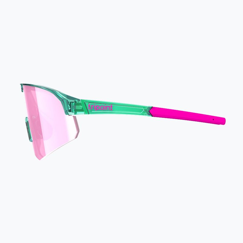 Ochelari de soare Tripoint 005 Lake Victoria transparent neon turquoise/brown/pink multi 3